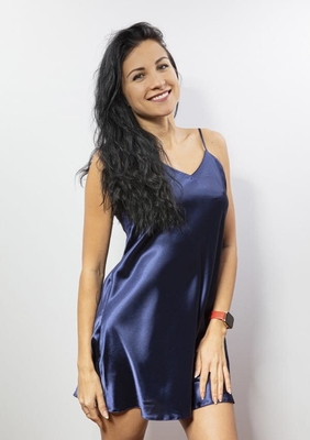 DKAREN KAREN Dámská košilka saténová granátová