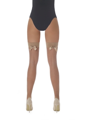 BAS BLEU Samodržící punčochy Mikaela natural