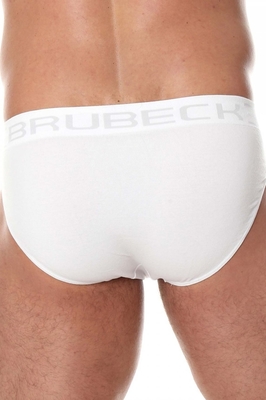 BRUBECK  Pánské slipy BE 00290 slip white