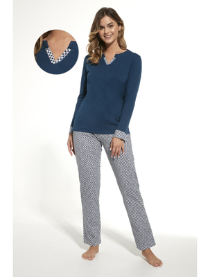 CORNETTE Dámské pyžamo 731/310 LINDA modré