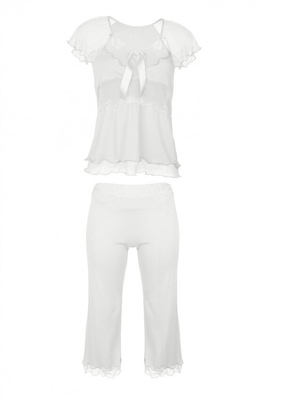 DKAREN Dámské pyžamo Tania ecru