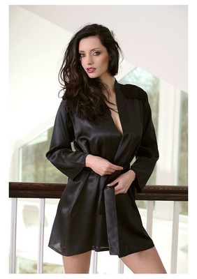 DKAREN Dámský župan Agnes 2 black