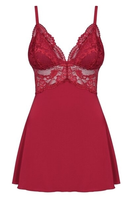 OBSESSIVE Dámská košilka 810-BAB wine