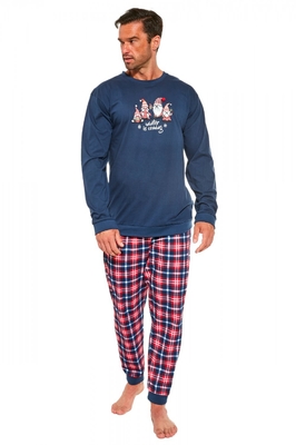 CORNETTE Pánské pyžamo 115/175 GNOMES modré