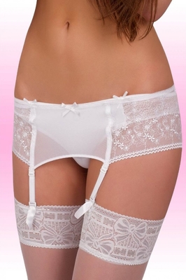 EWANA Podvazkový pás 032 bílý