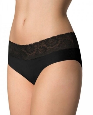 JULIMEX Dámské kalhotky HIPSTER PANTY černé