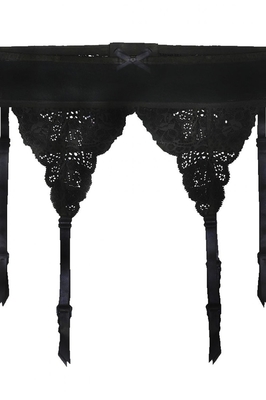 JULIMEX Podvazkový pás Iris černý