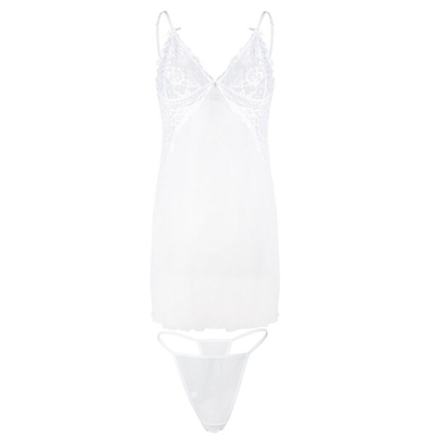 DKAREN Erotická košilka JOKASTA bílá