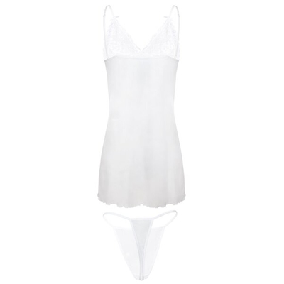 DKAREN Erotická košilka JOKASTA bílá