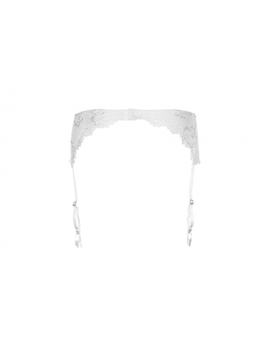 LORMAR Podvazkový pás Lux GLITTER bílá