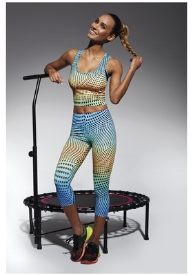 Bas Bleu Dámské legíny WAVE 70 multicolor