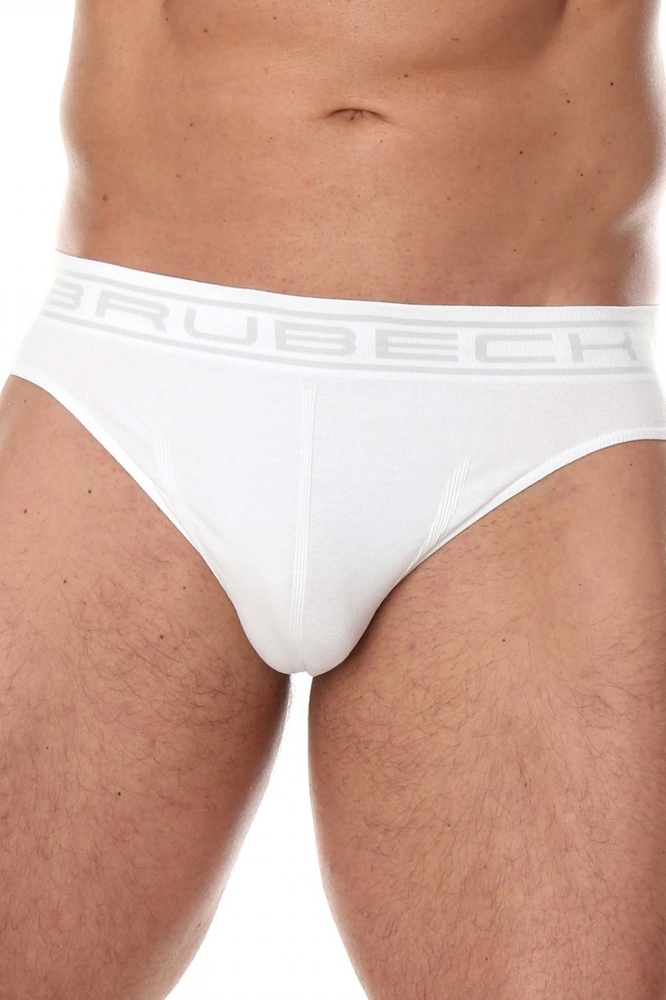 BRUBECK Pánské slipy BE 00290 slip white barva bílá, velikost XXL