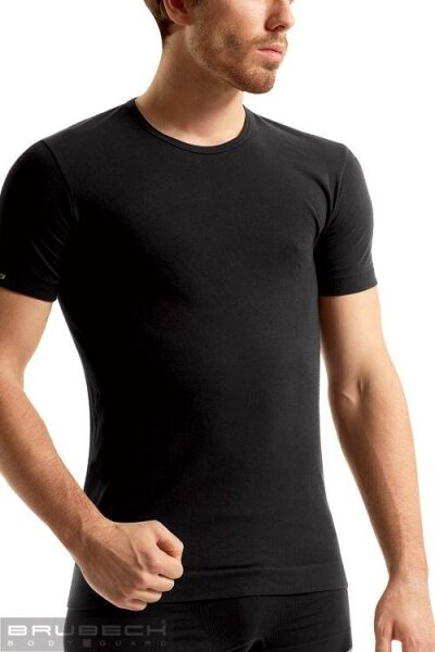 BRUBECK  - Pánské tričko SS 00990 Sleeve short black vel.