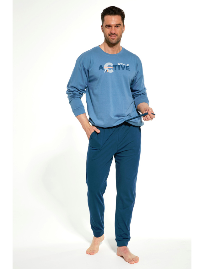 CORNETTE Pánské pyžamo 322/205 ACTIVE modré barva modrá, velikost XL