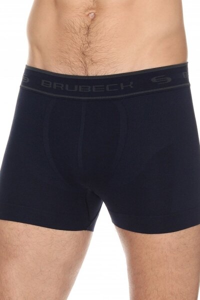 BRUBECK Pánské boxerky BX 00501 blue barva tmavě modrá, velikost M